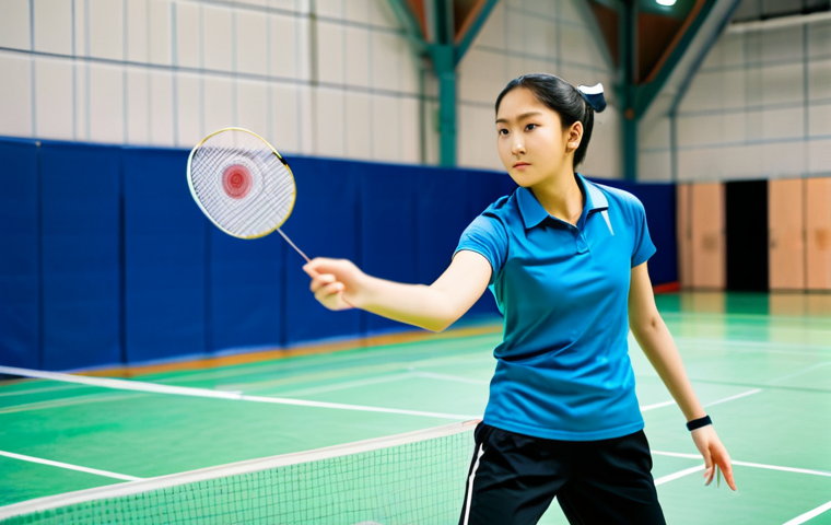 배드민턴 동아리 만들기 가이드 - **Subject:** A group of fully clothed badminton players, diverse ages and genders, in appropriate at...