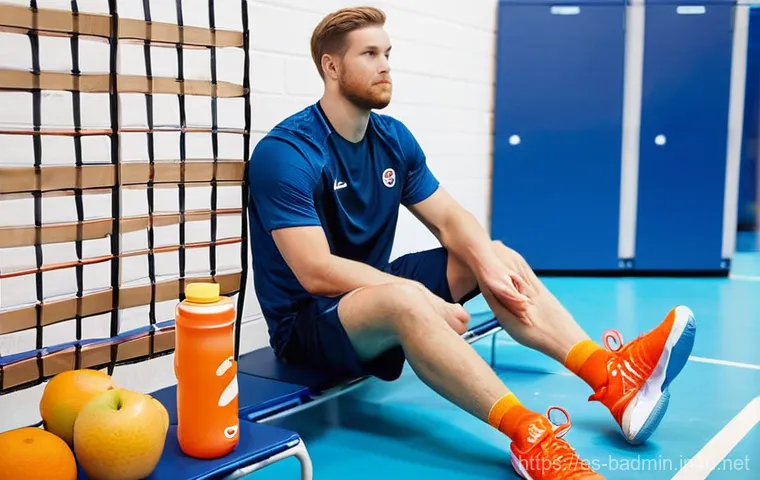 배드민턴 무릎 부상 관리 방법 - **Prompt 2: Intelligent Play and Proper Technique on Court**
    "A female badminton player, in her ...