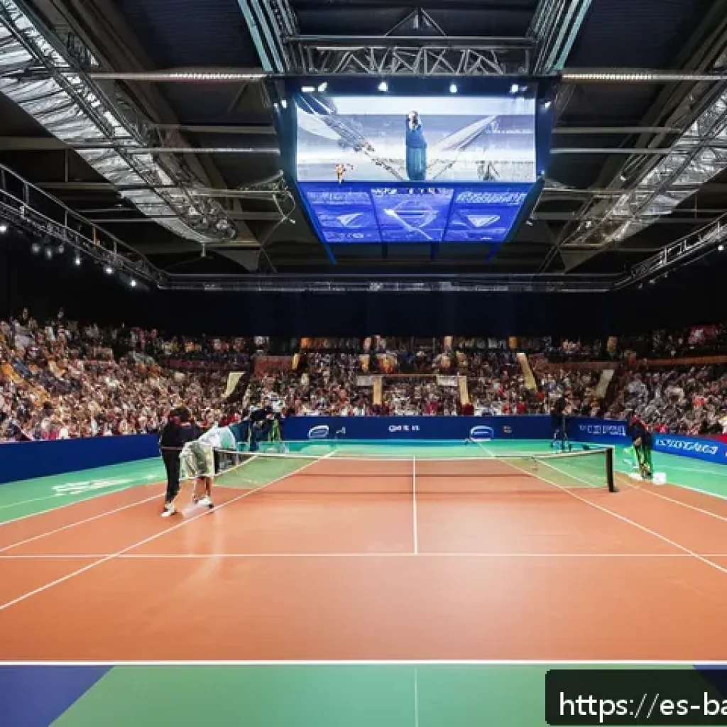 배드민턴 국제 대회 일정 - A dynamic scene inside the Birmingham National Badminton Centre during the All England Open 2024, fe...